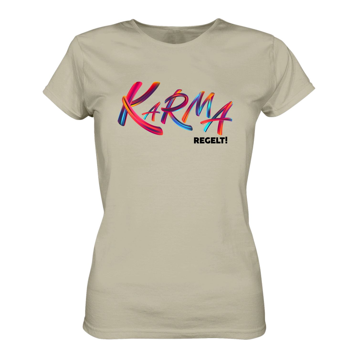 Karma regelt T-Shirt tailliert - Grafikmagie S / Stone