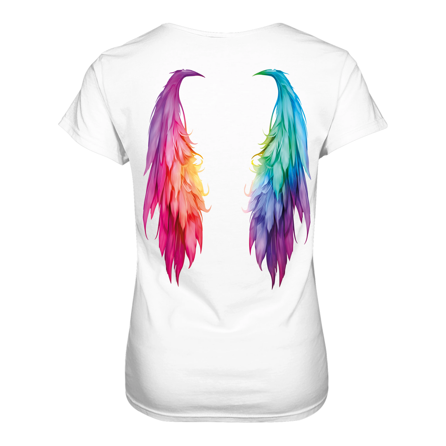 Flügel T-Shirt tailliert - Grafikmagie S / White