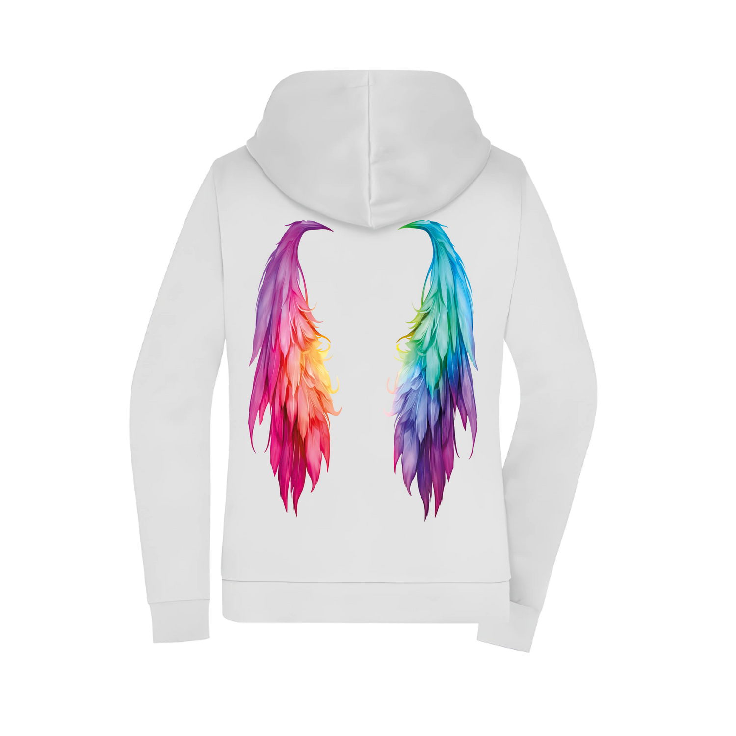 Flügel Damen Zipper - Grafikmagie XS / White