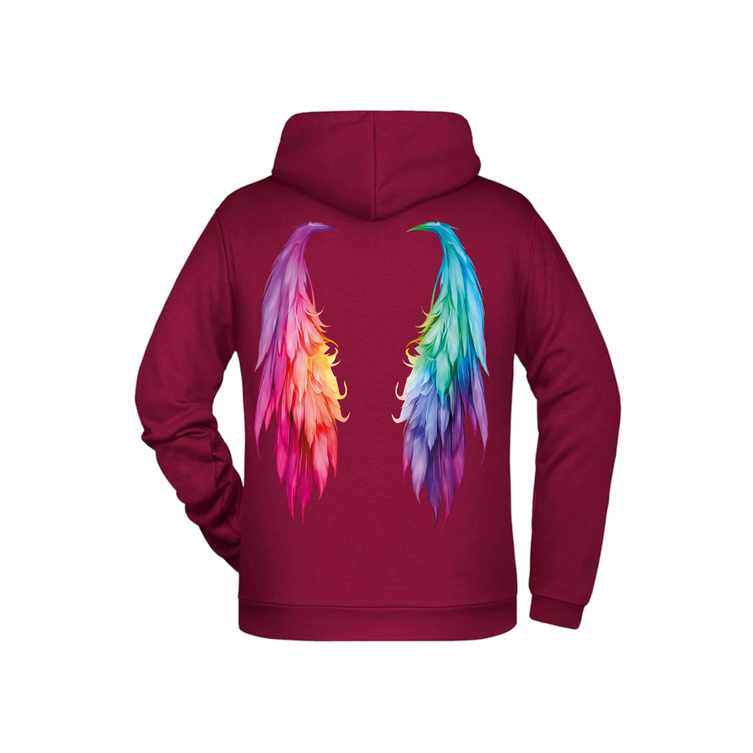 Flügel Herren Zipper - Grafikmagie S / Wine