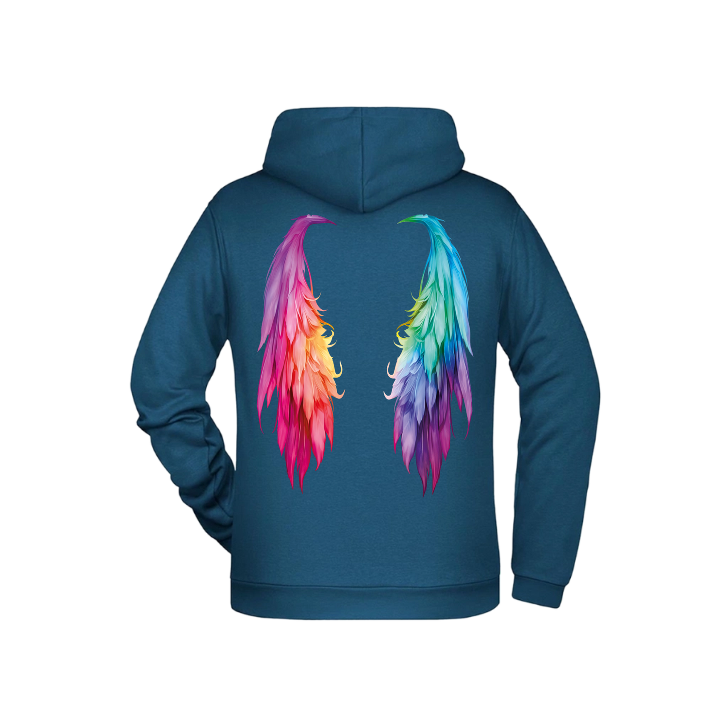 Flügel Herren Hoodie - Grafikmagie XS / Petrol