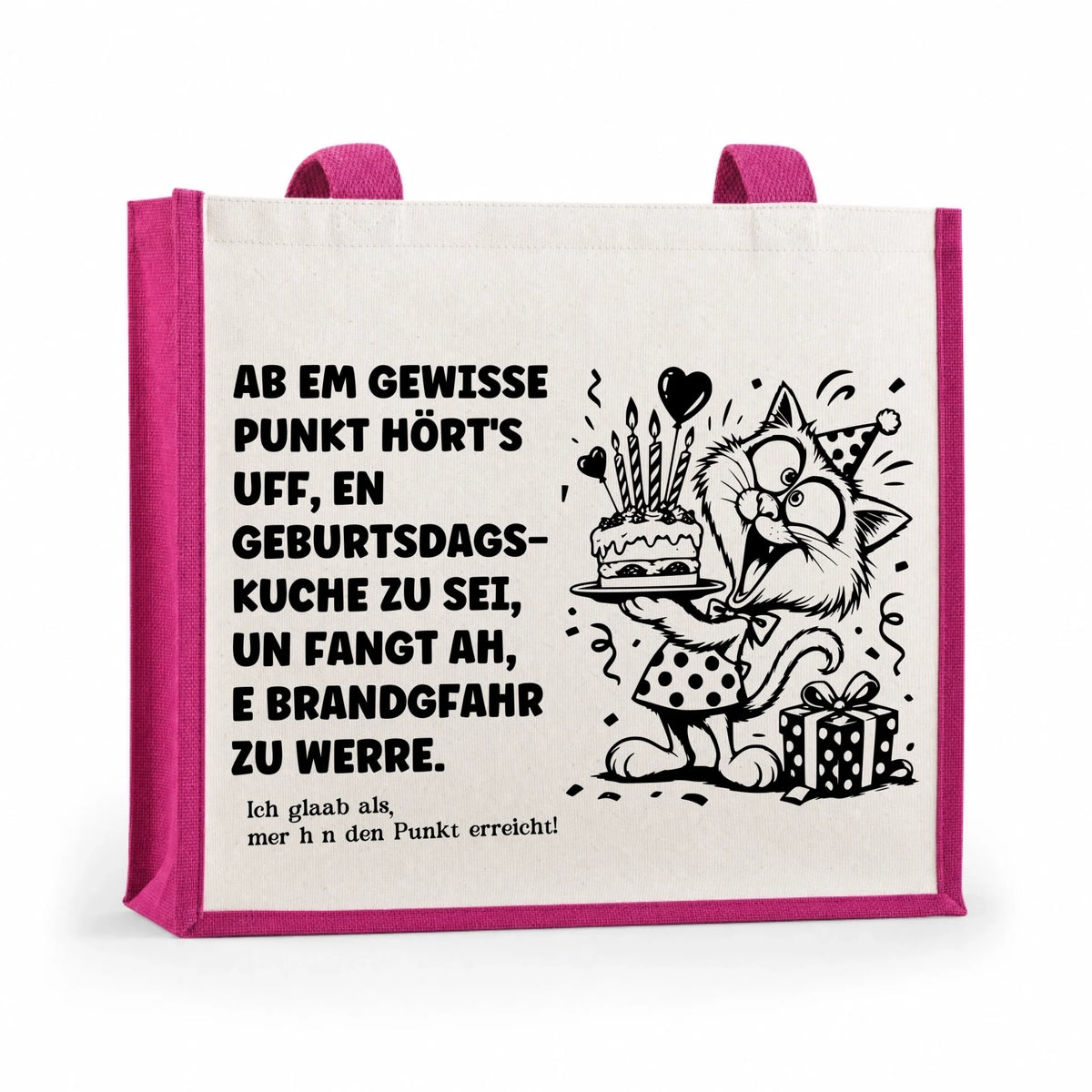 Brandgefahr Geburtstag Tasche