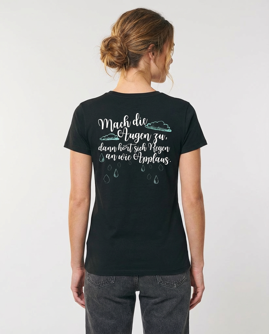 Mach die Augen zu... T-Shirt tailliert - Grafikmagie S / Black