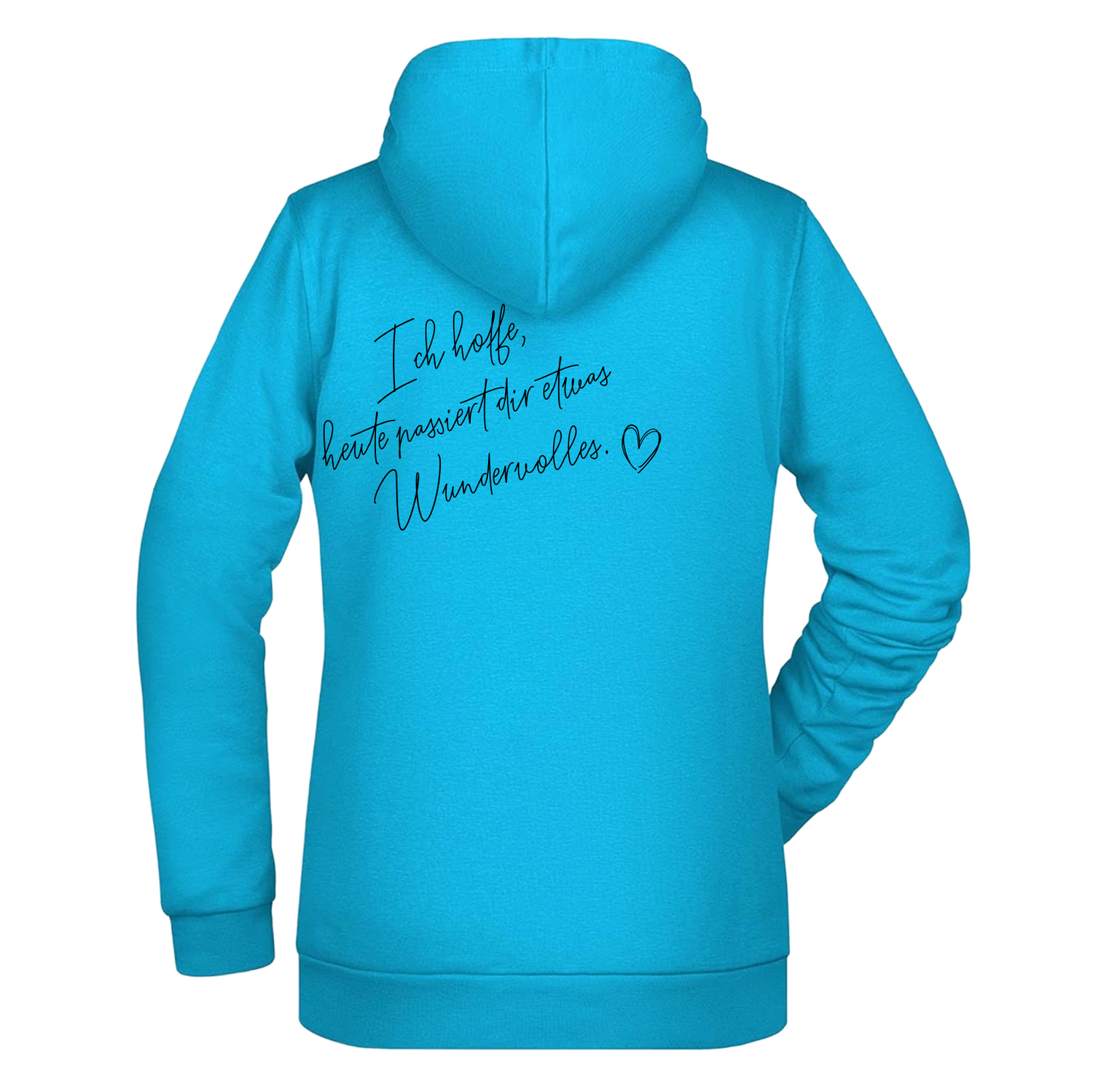Ich hoffe heute passiert... Damen Hoodie - Grafikmagie XS / Turquoise
