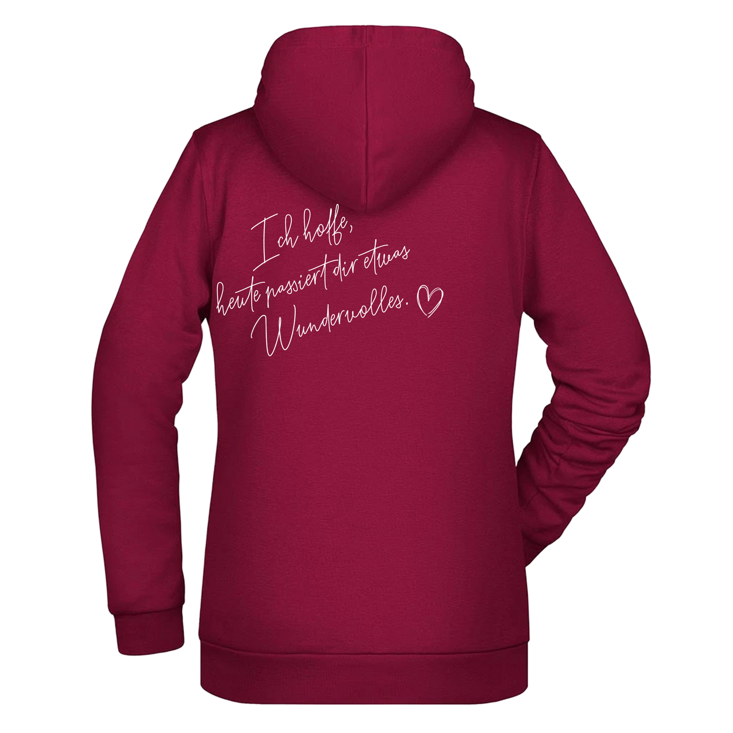 Ich hoffe heute passiert... Damen Hoodie - Grafikmagie XS / Wine