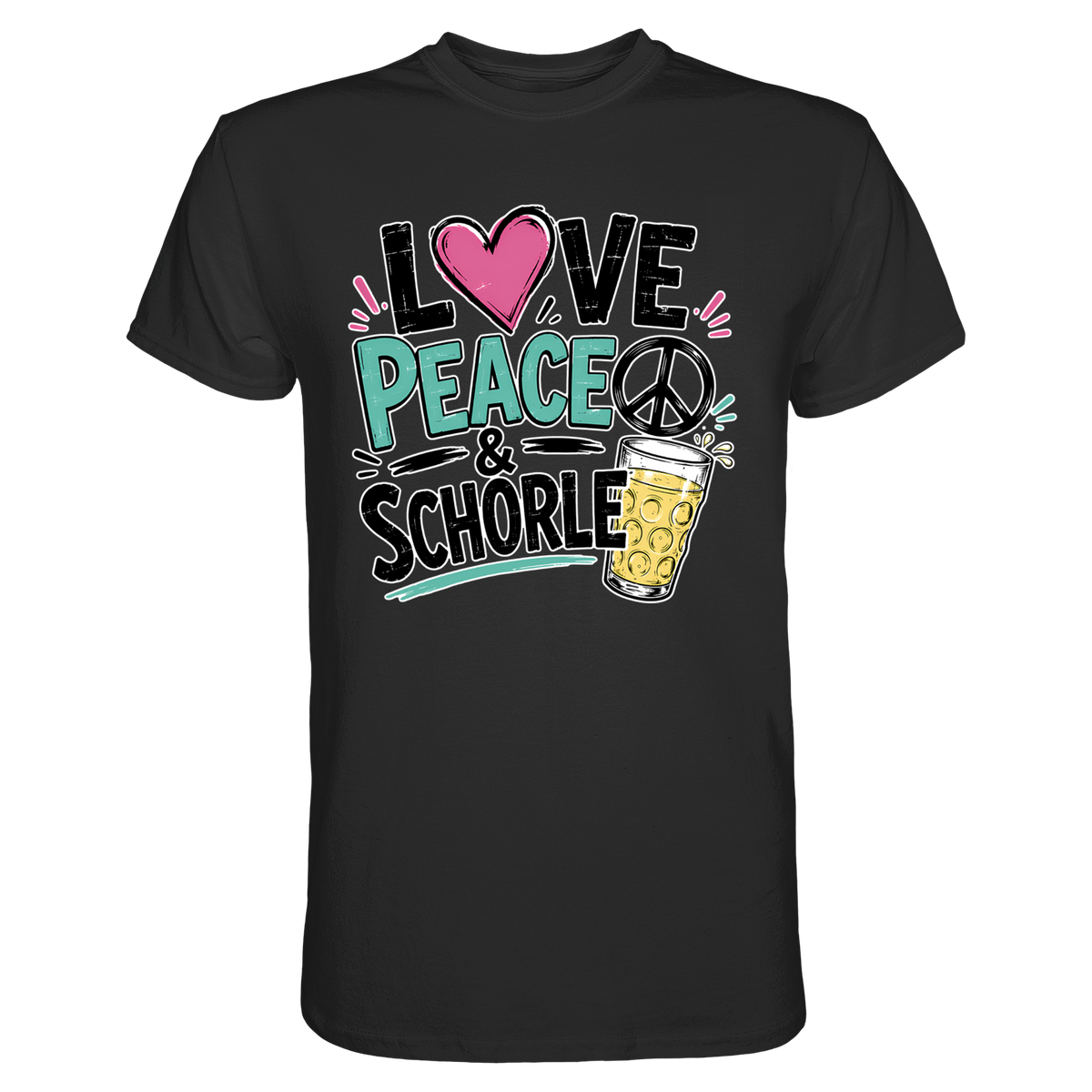 Love Peace and Schorle T-Shirt