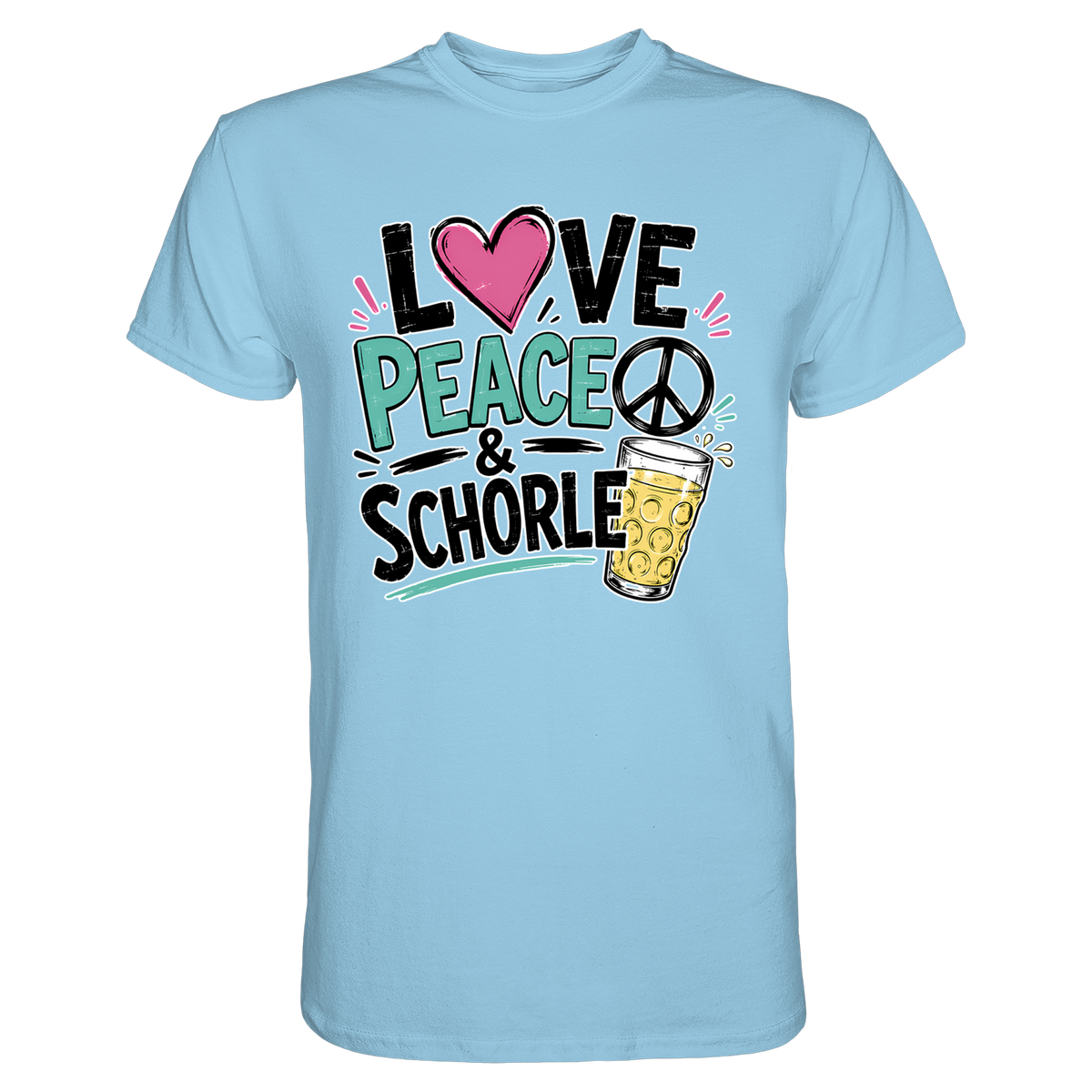 Love Peace and Schorle T-Shirt