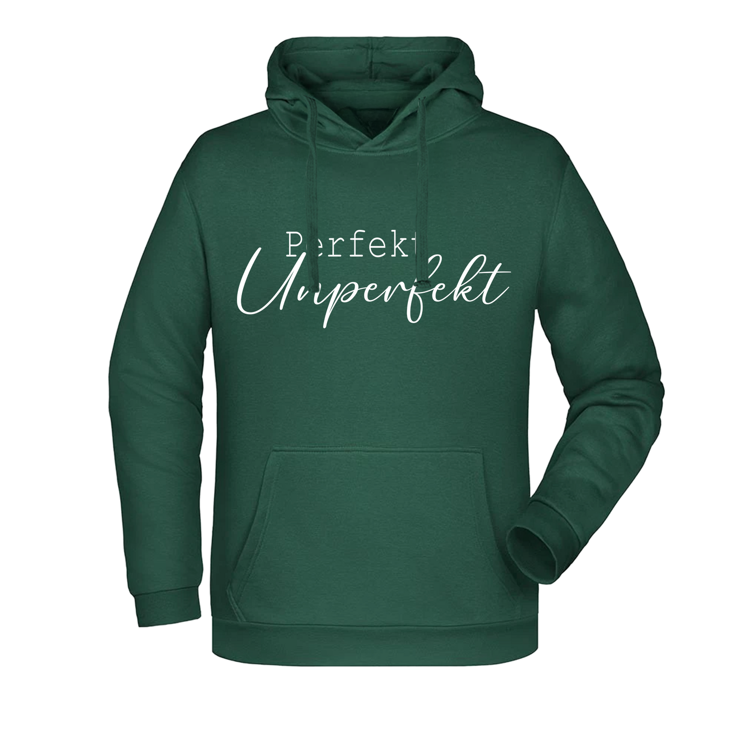 Perfekt Unperfekt Damen Hoodie - Grafikmagie XS / Dark Green
