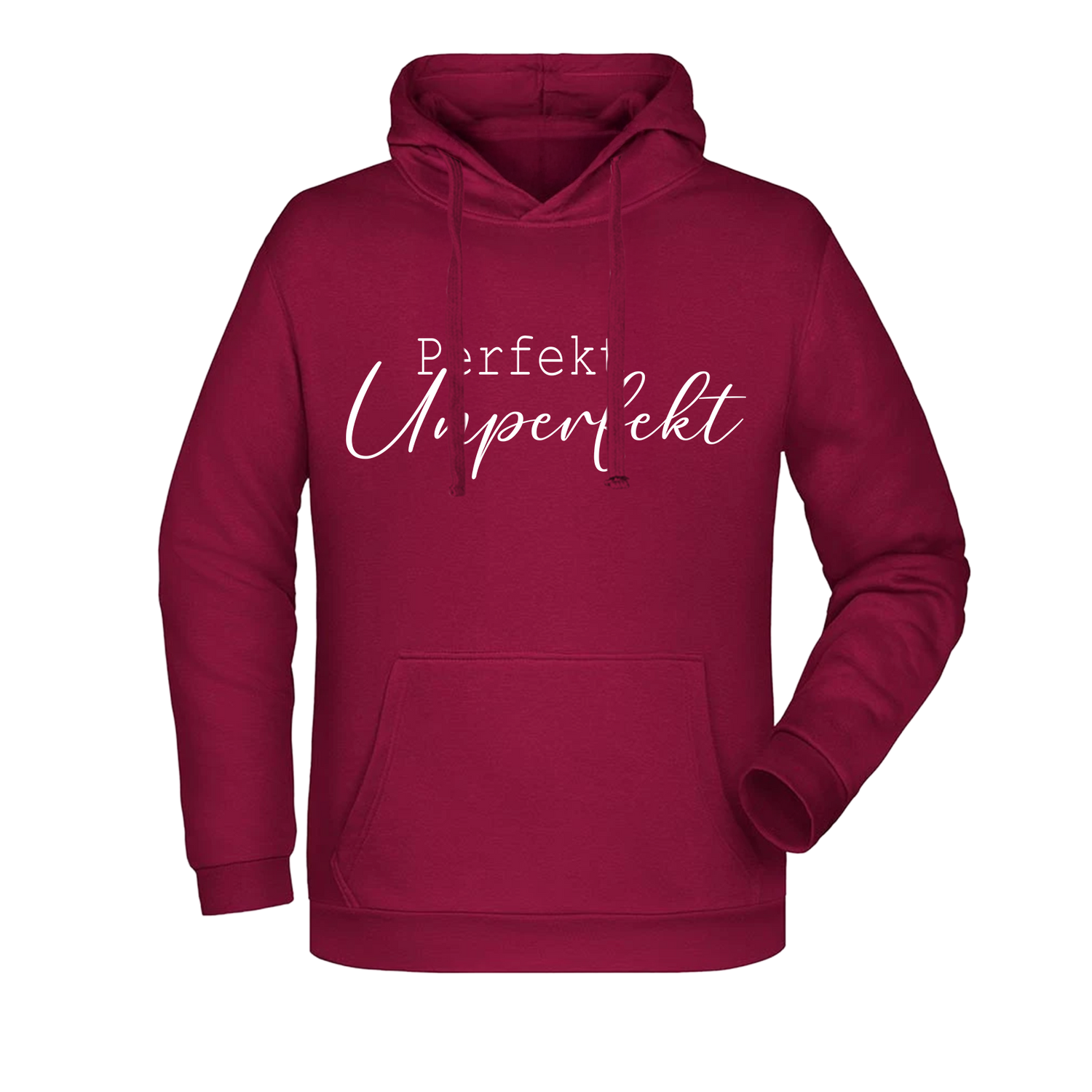 Perfekt Unperfekt Damen Hoodie - Grafikmagie XS / Wine