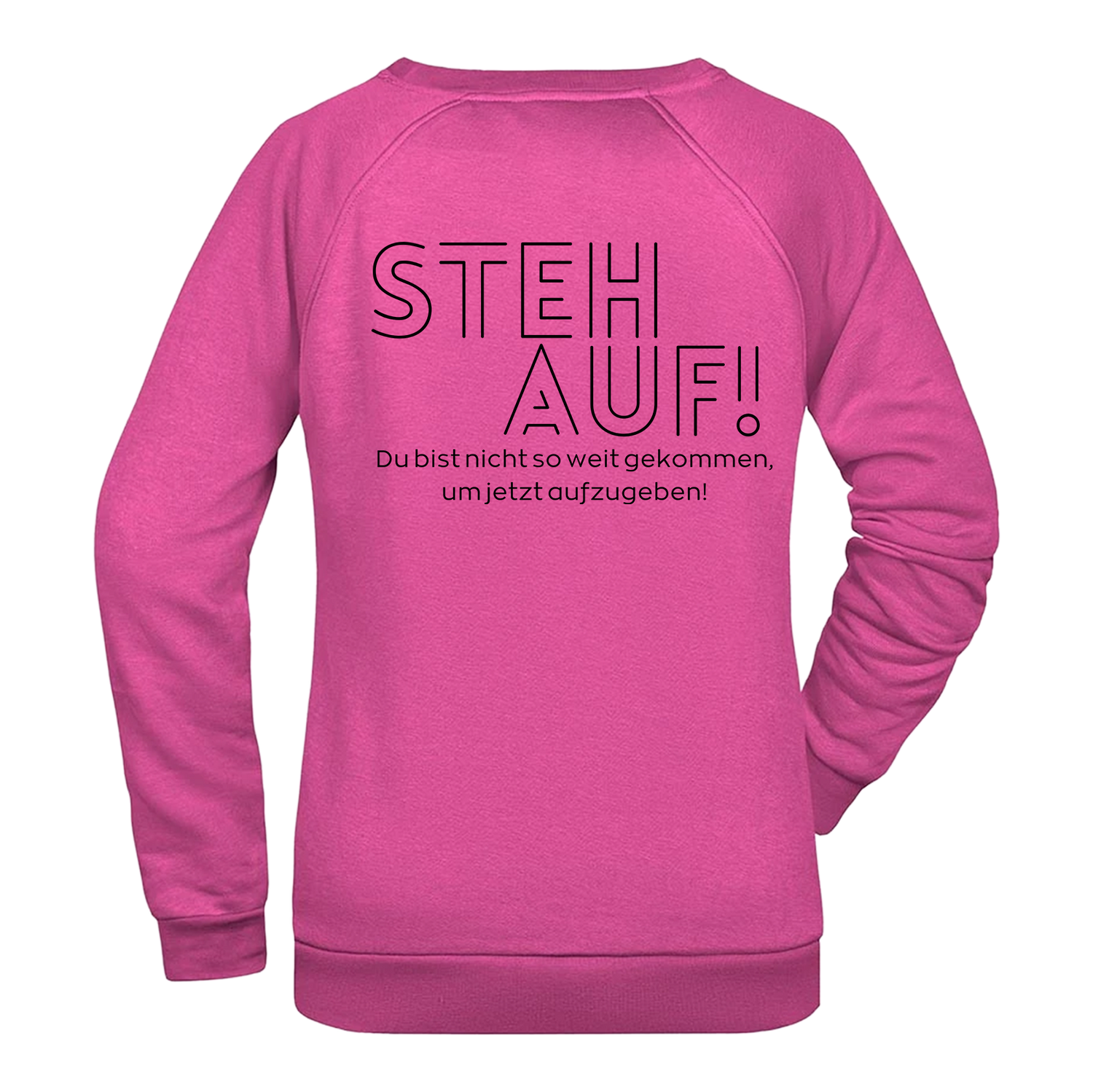 Steh Auf! Damen Sweatshirt - Grafikmagie XS / Pink