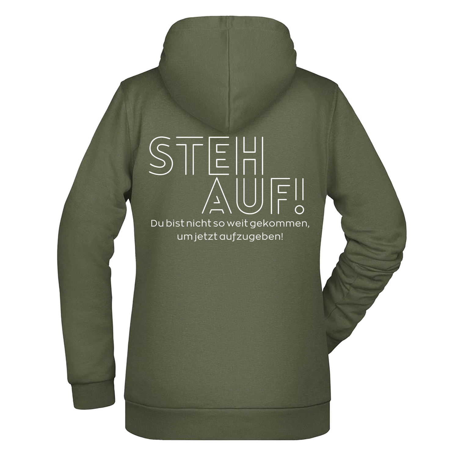 Steh Auf! Damen Hoodie - Grafikmagie XS / Olive