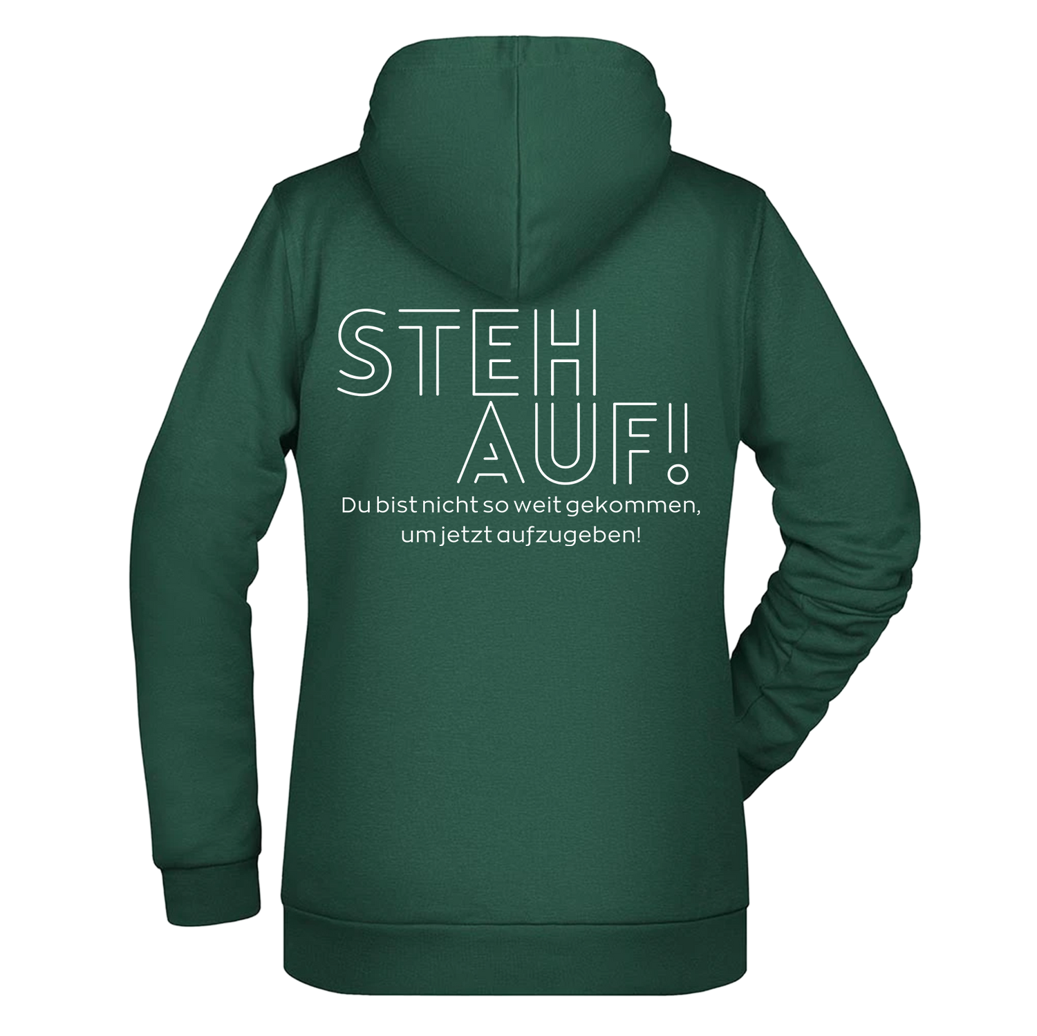 Steh Auf! Damen Hoodie - Grafikmagie XS / Dark Green