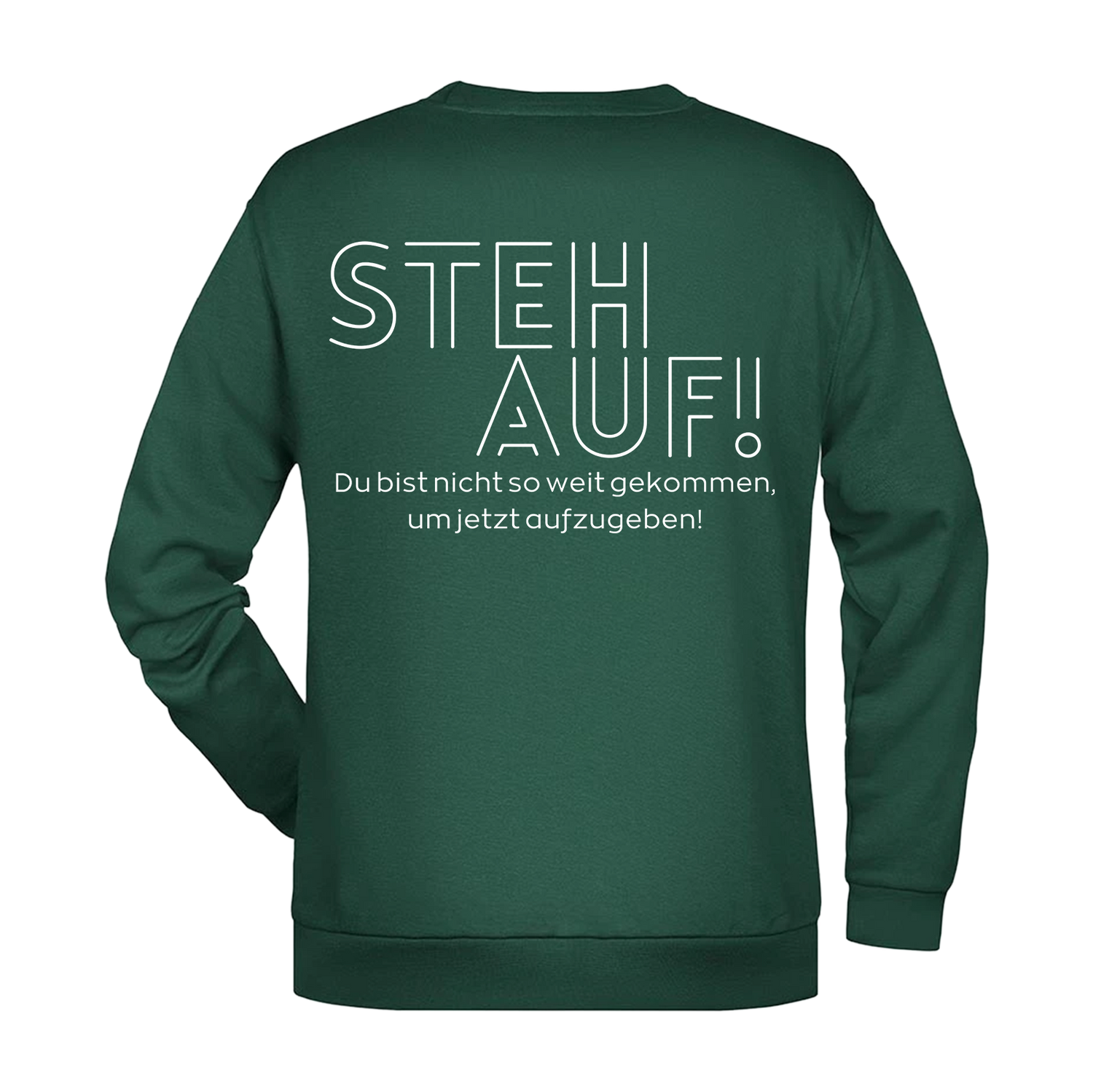 Steh Auf! Herren Sweatshirt - Grafikmagie S / Dark Green