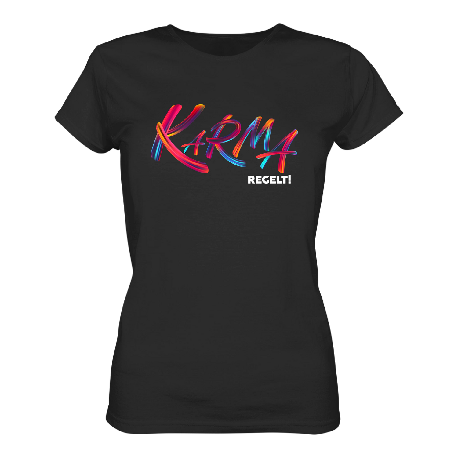 Karma regelt T-Shirt tailliert - Grafikmagie S / Black