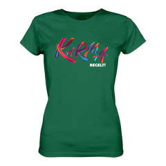 Karma regelt T-Shirt tailliert - Grafikmagie S / Dark Green