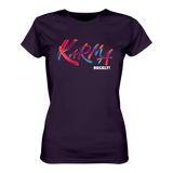 Karma regelt T-Shirt tailliert - Grafikmagie S / Aubergine