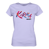 Karma regelt T-Shirt tailliert - Grafikmagie S / Lilac