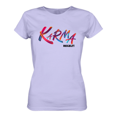 Karma regelt T-Shirt tailliert - Grafikmagie S / Lilac