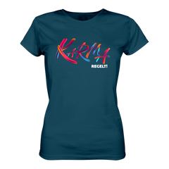 Karma regelt T-Shirt tailliert - Grafikmagie S / Petrol