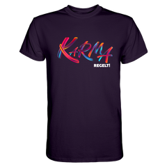 Karma regelt T-Shirt - Grafikmagie S / Aubergine