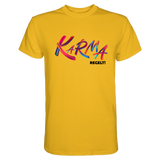 Karma regelt T-Shirt - Grafikmagie S / Gold
