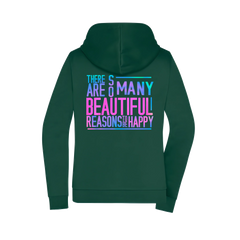 So many reasons...Damen Zipper - Grafikmagie XS / Dark Green