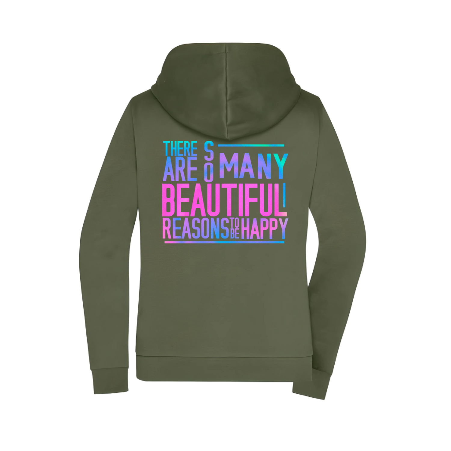 So many reasons...Damen Zipper - Grafikmagie XS / Olive