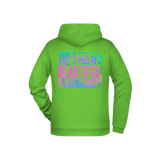 So many beautiful reasons .... Herren Zipper - Grafikmagie S / Lime Green