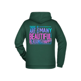 So many beautiful reasons .... Herren Zipper - Grafikmagie S / Dark Green