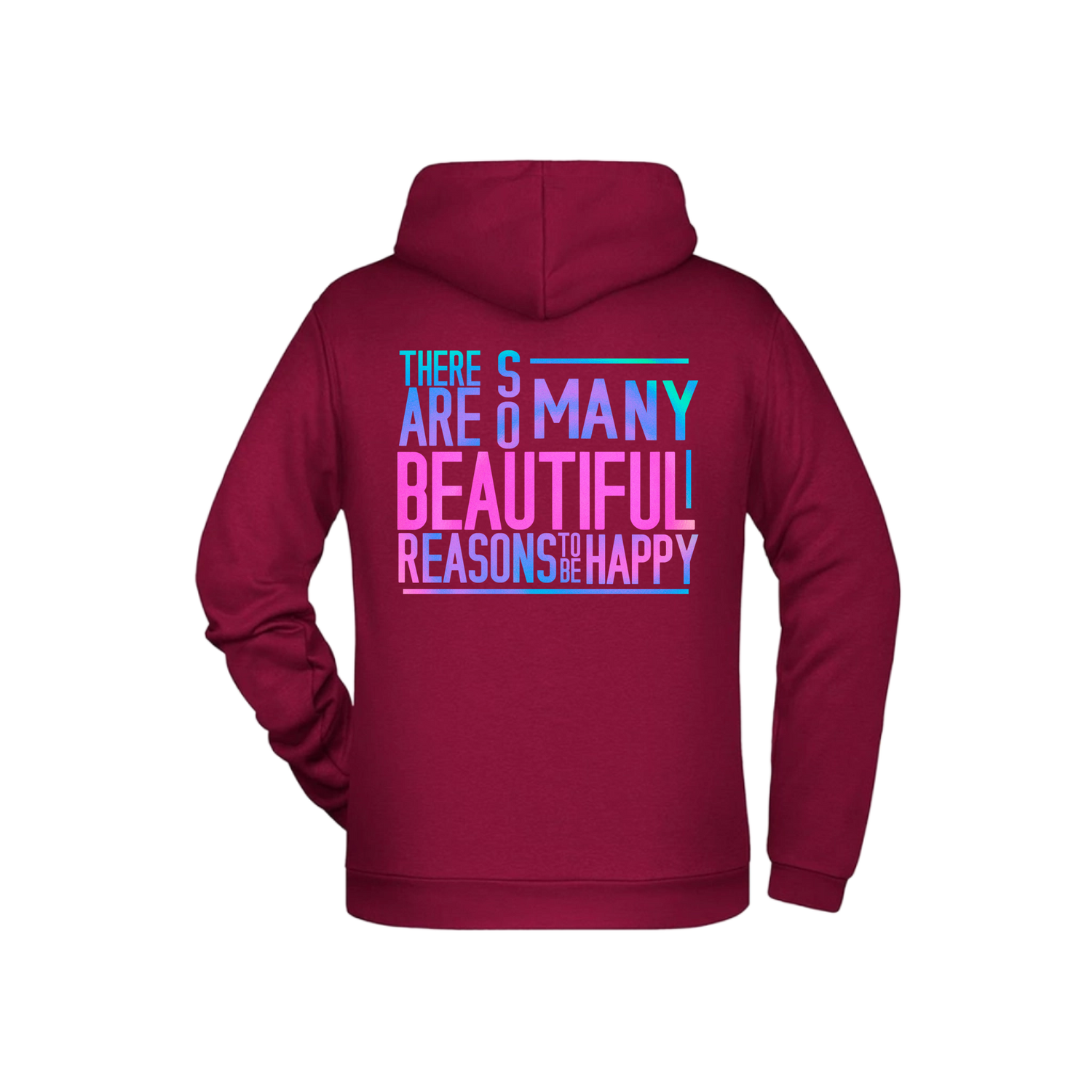 So many beautiful reasons .... Herren Zipper - Grafikmagie S / Wine