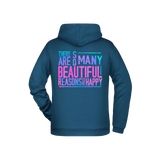 So many beautiful reasons .... Herren Zipper - Grafikmagie S / Petrol