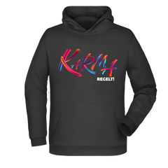 Karma regelt Herren Hoodie - Grafikmagie XS / Black