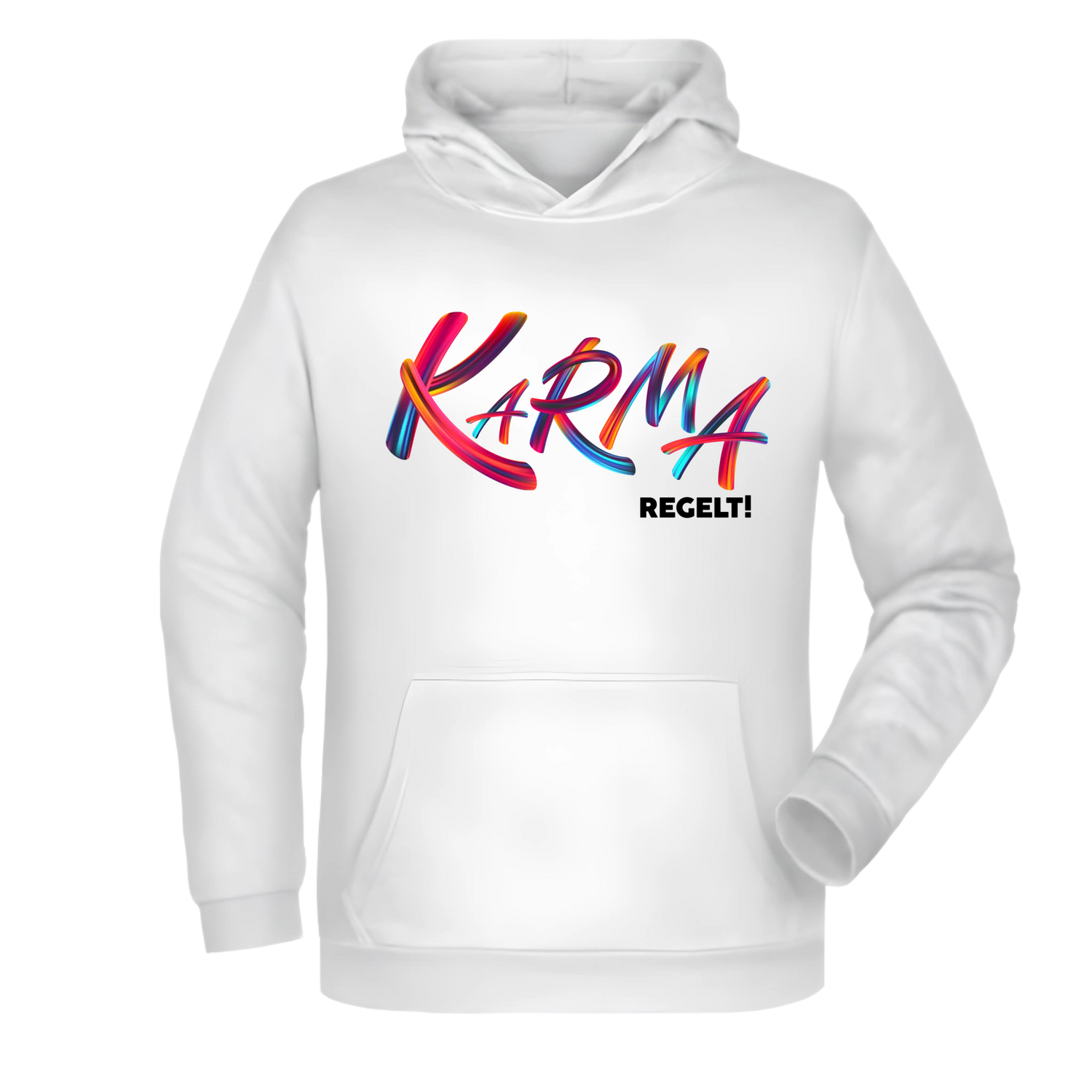 Karma regelt Herren Hoodie - Grafikmagie XS / White