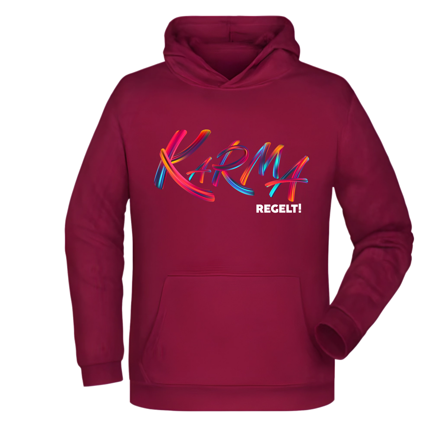 Karma regelt Herren Hoodie - Grafikmagie XS / Wine