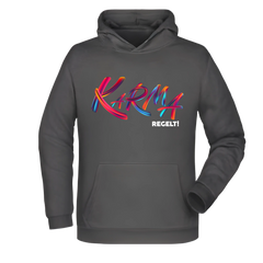 Karma regelt Herren Hoodie - Grafikmagie XS / Graphite
