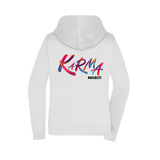 Karma regelt Damen Zipper - Grafikmagie XS / White