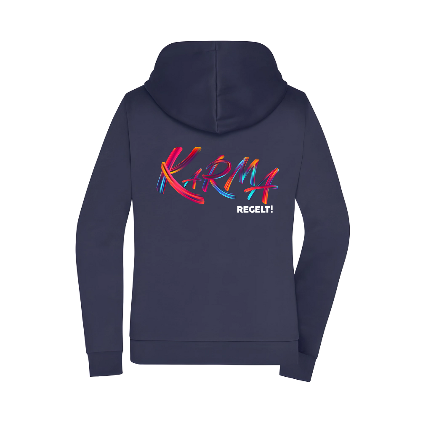 Karma regelt Damen Zipper - Grafikmagie XS / Navy