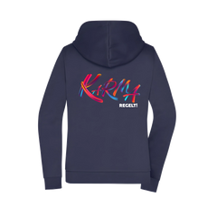Karma regelt Damen Zipper - Grafikmagie XS / Navy