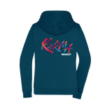 Karma regelt Damen Zipper - Grafikmagie XS / Petrol