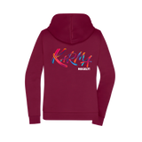 Karma regelt Damen Zipper - Grafikmagie XS / Wine