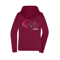 Karma regelt Damen Zipper - Grafikmagie XS / Wine