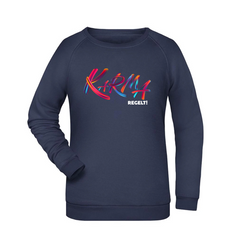 Karma regelt Damen Sweatshirt - Grafikmagie XS / Navy