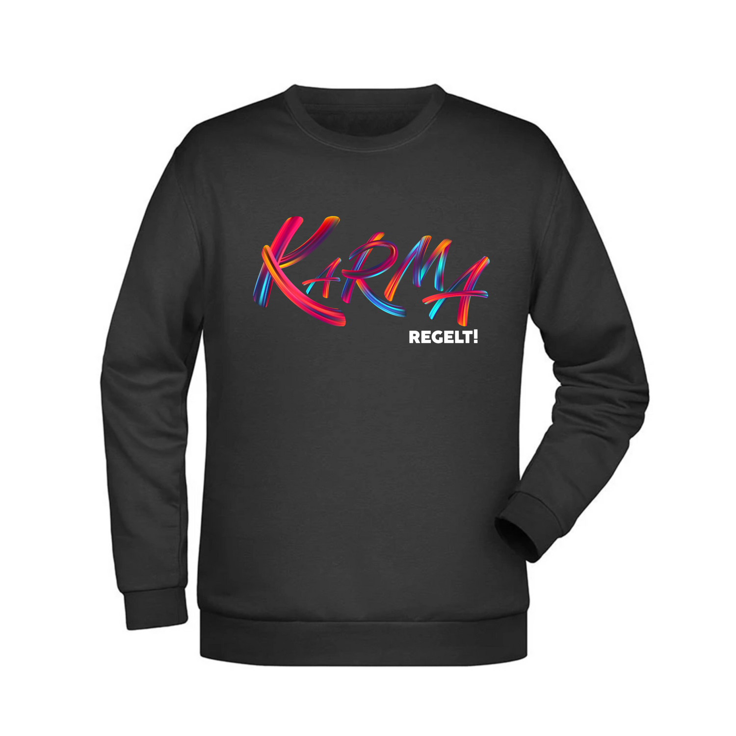 Karma regelt Herren Sweatshirt - Grafikmagie XS / Black
