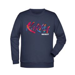 Karma regelt Herren Sweatshirt - Grafikmagie XS / Navy