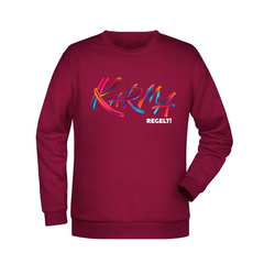 Karma regelt Herren Sweatshirt - Grafikmagie XS / Wine