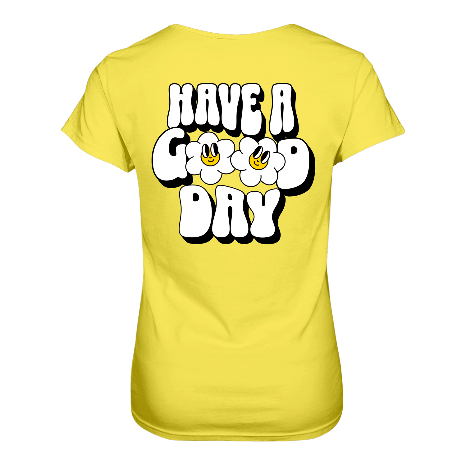 Have a Good Day T-Shirt tailliert - Grafikmagie S / Yellow