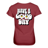 Have a Good Day T-Shirt tailliert - Grafikmagie S / Wine