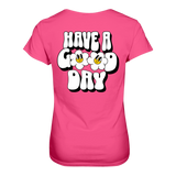 Have a Good Day T-Shirt tailliert - Grafikmagie S / Pink
