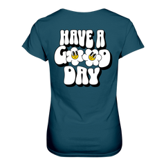 Have a Good Day T-Shirt tailliert - Grafikmagie S / Petrol