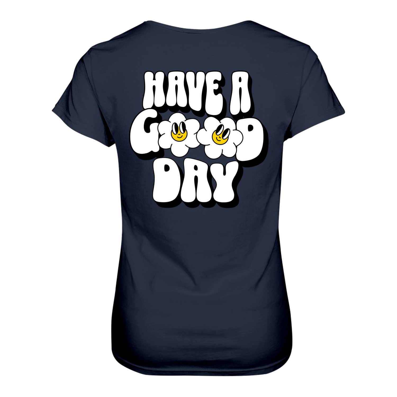 Have a Good Day T-Shirt tailliert - Grafikmagie S / Navy